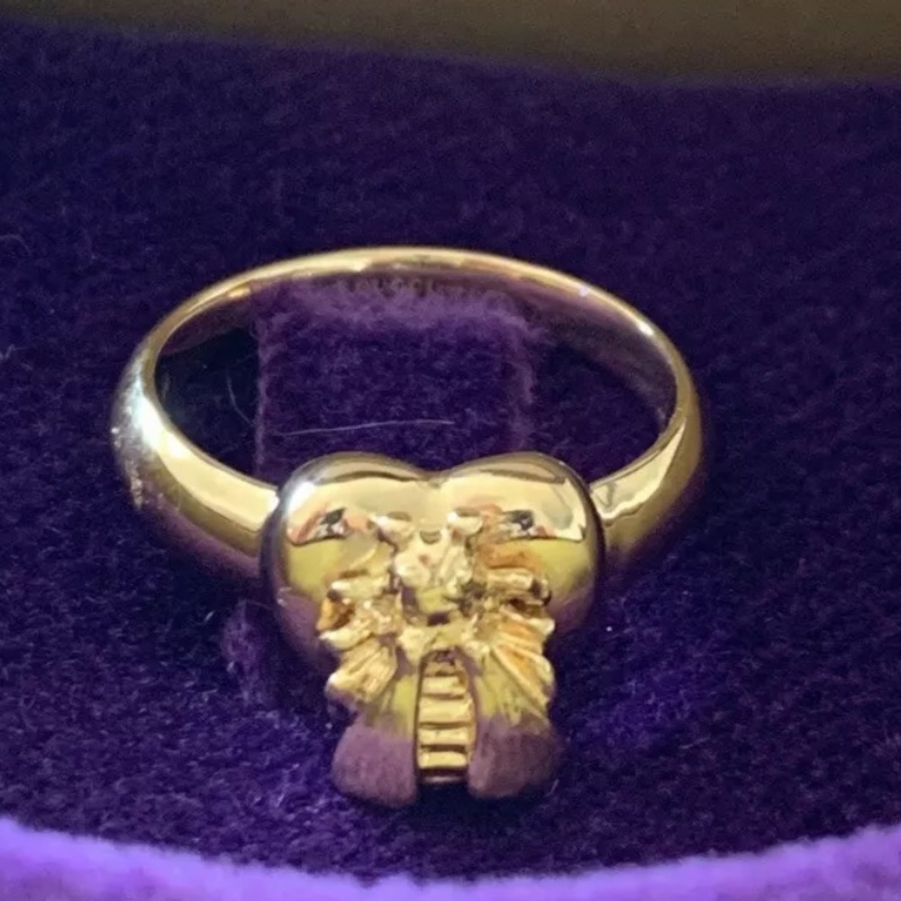 GUCCI Marche des Merveilles bee ring 18k gold sz 6